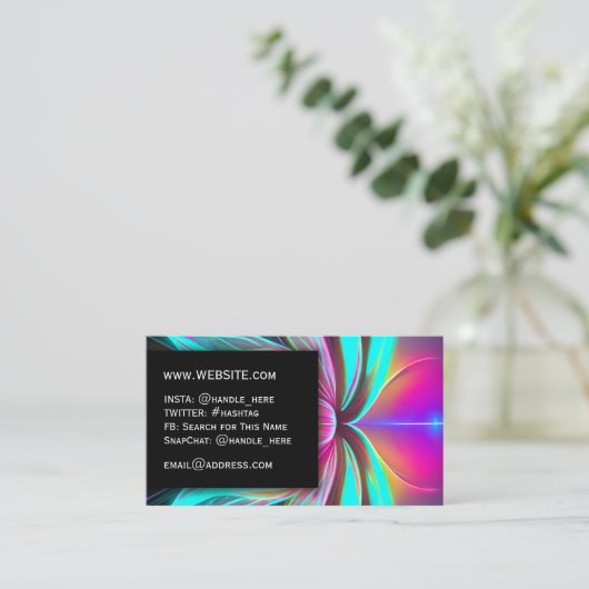 ネオンナイトクラブエレクトリックプロフェッショナルエグゼクティブ 名刺 (スタンド正面)