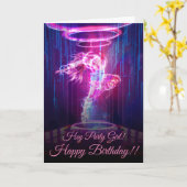 ネオンナイトクラブダンサー カード (黄色い花)