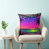 ネオンナイトビーチスケープ クッション (椅子)