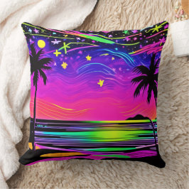 ネオンナイトビーチスケープ クッション