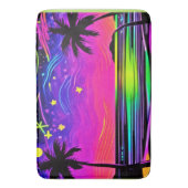 ネオンナイトビーチスケープ バスマット (正面縦)