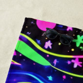 ネオンナイトビーチスケープ ビーチタオル (インサイチュ)