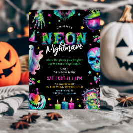 ネオンナイトメアハロウィンパーティー 招待状