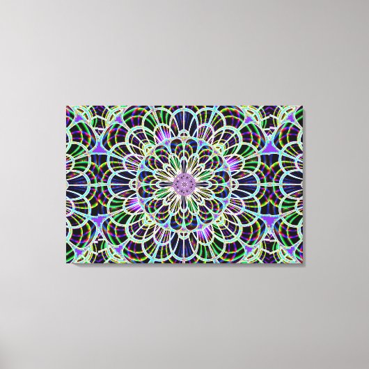 ネオンナイト2ストレッチキャンバス印刷 キャンバスプリント (正面)