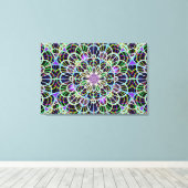 ネオンナイト2ストレッチキャンバス印刷 キャンバスプリント (インサイチュ (ウッドフロア))