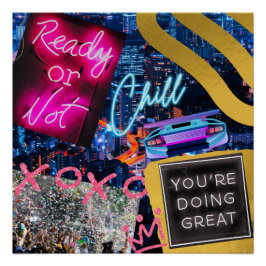 ネオンニューヨーク ポスター