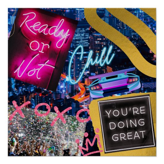 ネオンニューヨーク ポスター (正面)