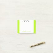 ネオンネオンネディ黒カスタム眼鏡ポストイット ポストイット (デスク上)