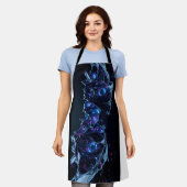 ネオンネクサス：織り込みテクノ構造オーガニック エプロン (着用した状態)