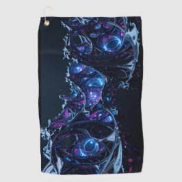 ネオンネクサス：織り込みテクノ構造オーガニック ゴルフタオル