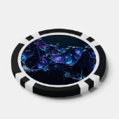 ネオンネクサス:織り込みテクノ構造オーガニック ポーカーチップ (シングル)