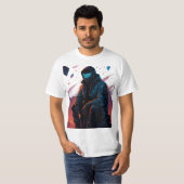 ネオンノマド – サイバーデザートワンダーラー Tシャツ (正面フル)