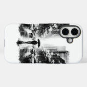 ネオンノワール雨の街並み Case-Mate iPhoneケース (裏面 (横))
