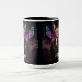 ネオンノワール風スフィンクス猫マフィア マグカップ (中央)