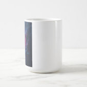 ネオンハイライトタイガー 抽象的な電気の輝き コーヒーマグカップ (中央)