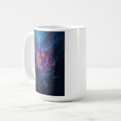 ネオンハイライトタイガー 抽象的な電気の輝き コーヒーマグカップ (正面左)