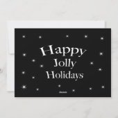 ネオンハッピータイポグラフィクリスマスフォトカード シーズンカード (裏面)