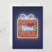 ネオンハッピーニューイヤーイブパーティー 招待状 (裏面)