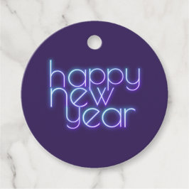 ネオンハッピー新年 フェイバータグ