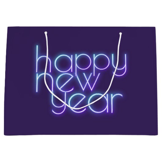 ネオンハッピー新年 ラージペーパーバッグ (正面)