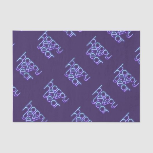 ネオンハッピー新年 薄葉紙 (正面)