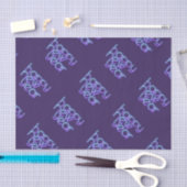 ネオンハッピー新年 薄葉紙 (クラフト)