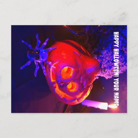 ネオンハロウィンカボチャ 案内ポストカード (正面)