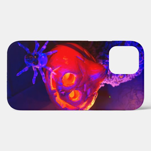 ネオンハロウィンカボチャ Case-Mate iPhoneケース (裏面 (横))