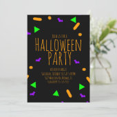 ネオンハロウィンスプリンクル誕生日パーティーイベント 招待状 (スタンド正面)
