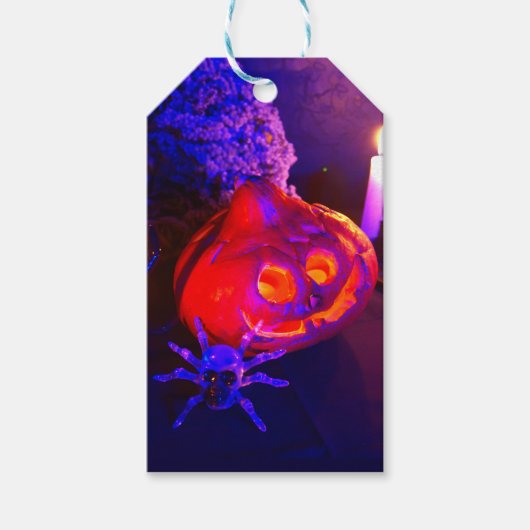 ネオンハロウィン・パンプキン ギフトタグ (正面)