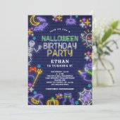 ネオンハロウィーン9th誕生日パーティー 招待状 (スタンド正面)