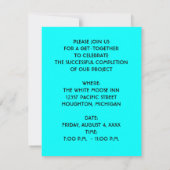 ネオンハンズスタック ゲットトゥゲザーパーティー ご招待 招待状 (裏面)