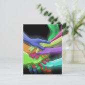 ネオンハンズ積層SWEET SIXTEENパーティの招待状 招待状 (スタンド正面)