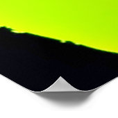 ネオンハンドプリントグラフィティパターン ポスター (角)