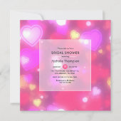 ネオンハーツのブライダルシャワー 招待状 (正面)