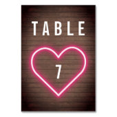 ネオンハートウッドプランク結婚ズ テーブルナンバー (裏面)