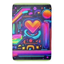 ネオンハートカオス バスマット