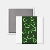 ネオンハートグリーン マグネット (正面/裏面)