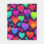 ネオンハート交響曲 フリースブランケット (正面)