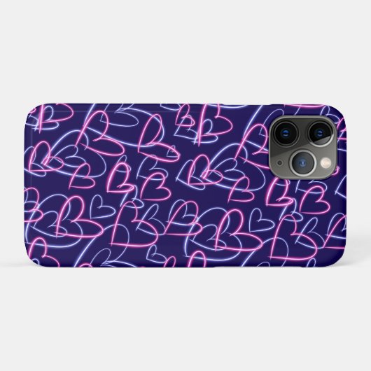 ネオンハート Case-Mate iPhoneケース (裏面(横))