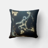 ネオンバスケットボール選手 クッション (裏面)