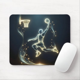 ネオンバスケットボール選手 マウスパッド