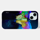 ネオンバタフライケース Case-Mate iPhoneケース (裏面 (横))