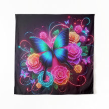 ネオンバタフライ&バラ