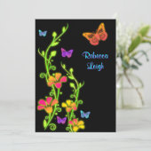 ネオンバタフライ＆フラワーバットミツバの招待状3 招待状 (スタンド正面)