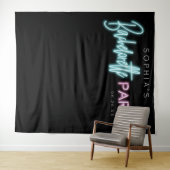 ネオンバチェロレッテパーティーの背景 タペストリー (インサイチュ(横))