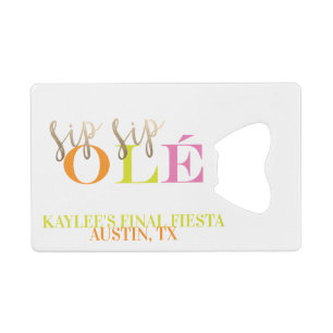 ネオンバチェロレッテ優先最終祭祭典SIP OLE クレジットカード栓抜き