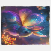 ネオンバニー フリースブランケット (正面(横))