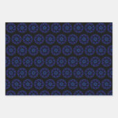 ネオンバブルオルブズマンダラon黒 ラッピングペーパーシート (正面3)