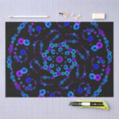 ネオンバブルオルブマンダラオンブラック 薄葉紙 (クラフト)